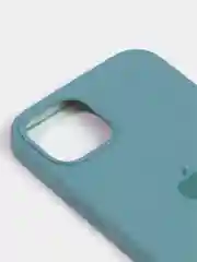 Зелёный хаки чехол Silicone Case для iPhone 13 с закрытым низом