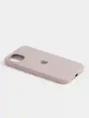 Бежевый меланж чехол Silicone Case для iPhone 13 с закрытым низом