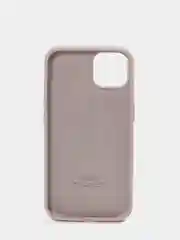 Бежевый меланж чехол Silicone Case для iPhone 13 с закрытым низом