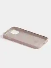 Бежевый меланж чехол Silicone Case для iPhone 13 с закрытым низом