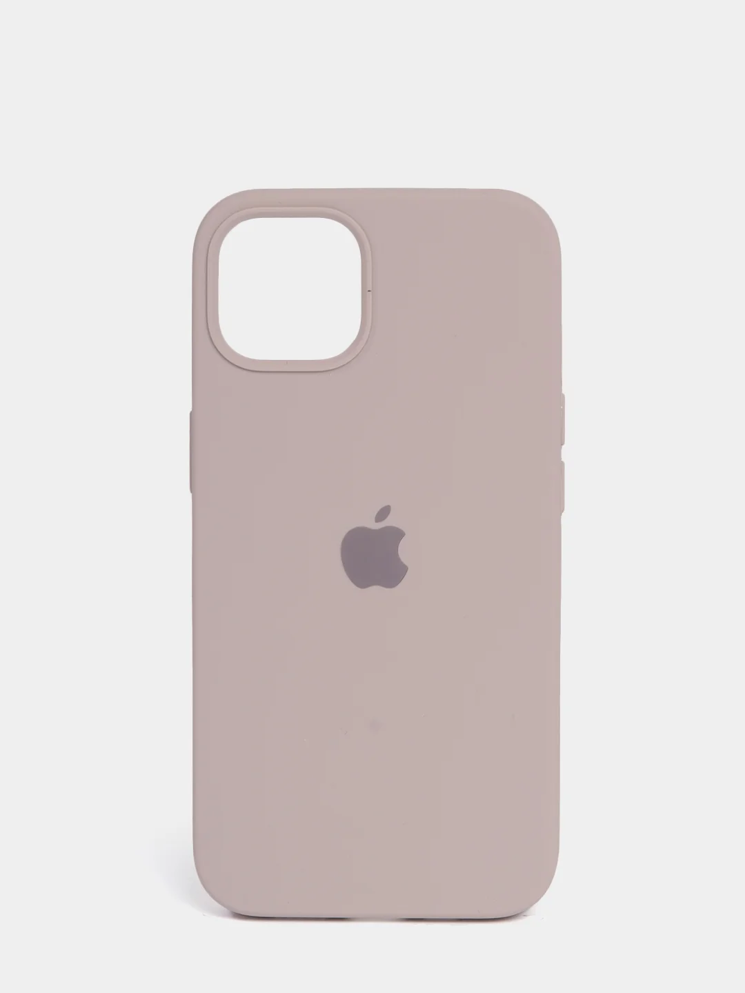 Бежевый меланж чехол Silicone Case для iPhone 13 с закрытым низом