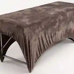 Удлиненный чехол на кушетку на резинке 180*60 (велюр)