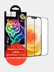 Защитное стекло IPH 13 Mini 5.4 (2021) Full Screen G5 black HOCO тонкая рамка