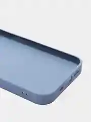 Небесно-голубой чехол силиконовый со стеклянной панелью для iPhone 13 Pro