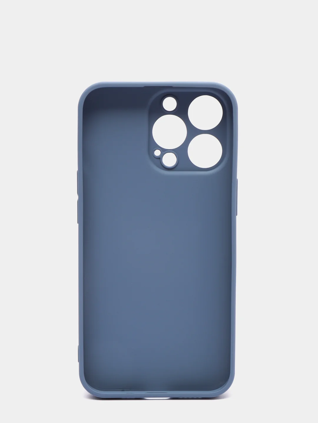 Небесно-голубой чехол силиконовый со стеклянной панелью для iPhone 13 Pro