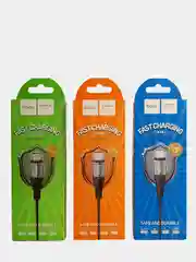 Кабель USB HOCO X38 для зарядки и передачи данных 1м, 2.4A/3А для Micro, Type-C, Lightning