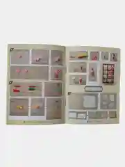 Бордовый конструктор интерьерный, кукольный игрушечный дом Ретро, миниатюрный, 11,2*7,5*4,2 см