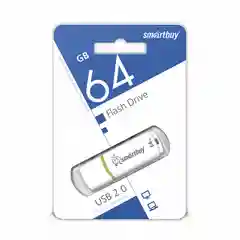 Белый флешка 64 Гб USB Perfeo / SmartBuy