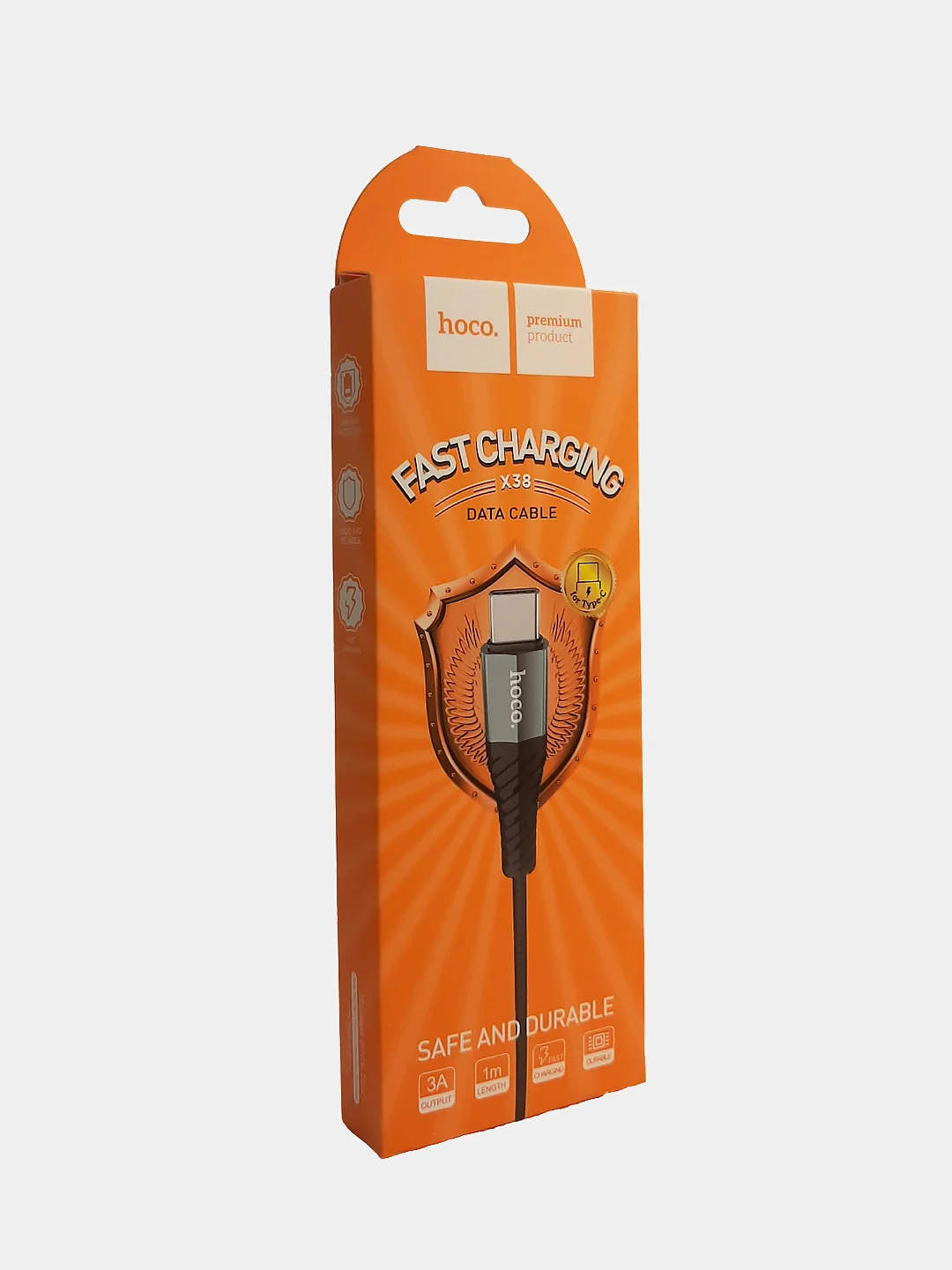 Кабель USB HOCO X38 для зарядки и передачи данных 1м, 2.4A/3А для Micro, Type-C, Lightning