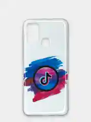 Лазурный чехол Samsung Galaxy M31, Самсунг Галакси М31 с рисунком
