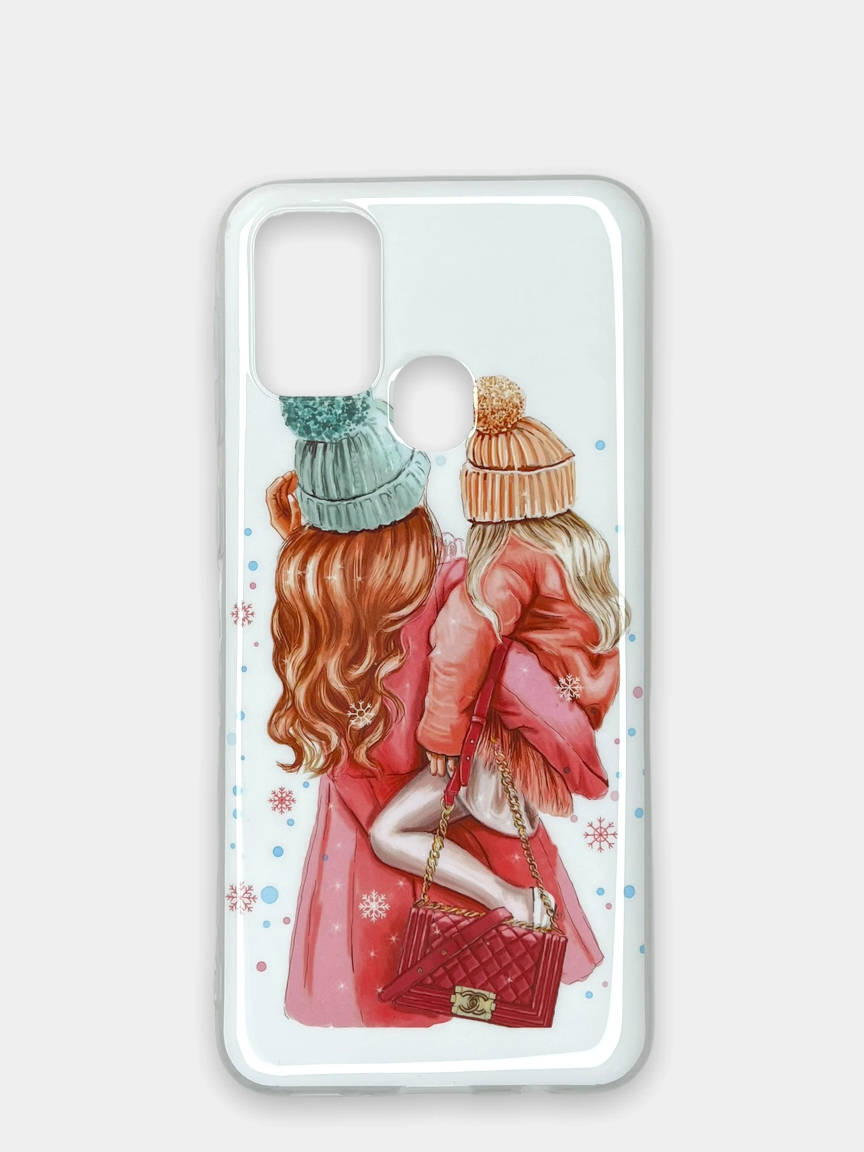 Кораллово-розовый чехол Samsung Galaxy M31, Самсунг Галакси М31 с рисунком