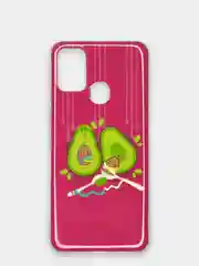 Вишнёвый чехол Samsung Galaxy M31, Самсунг Галакси М31 с рисунком