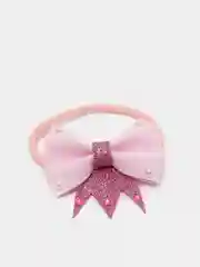 Розовый повязка на голову "Корона"