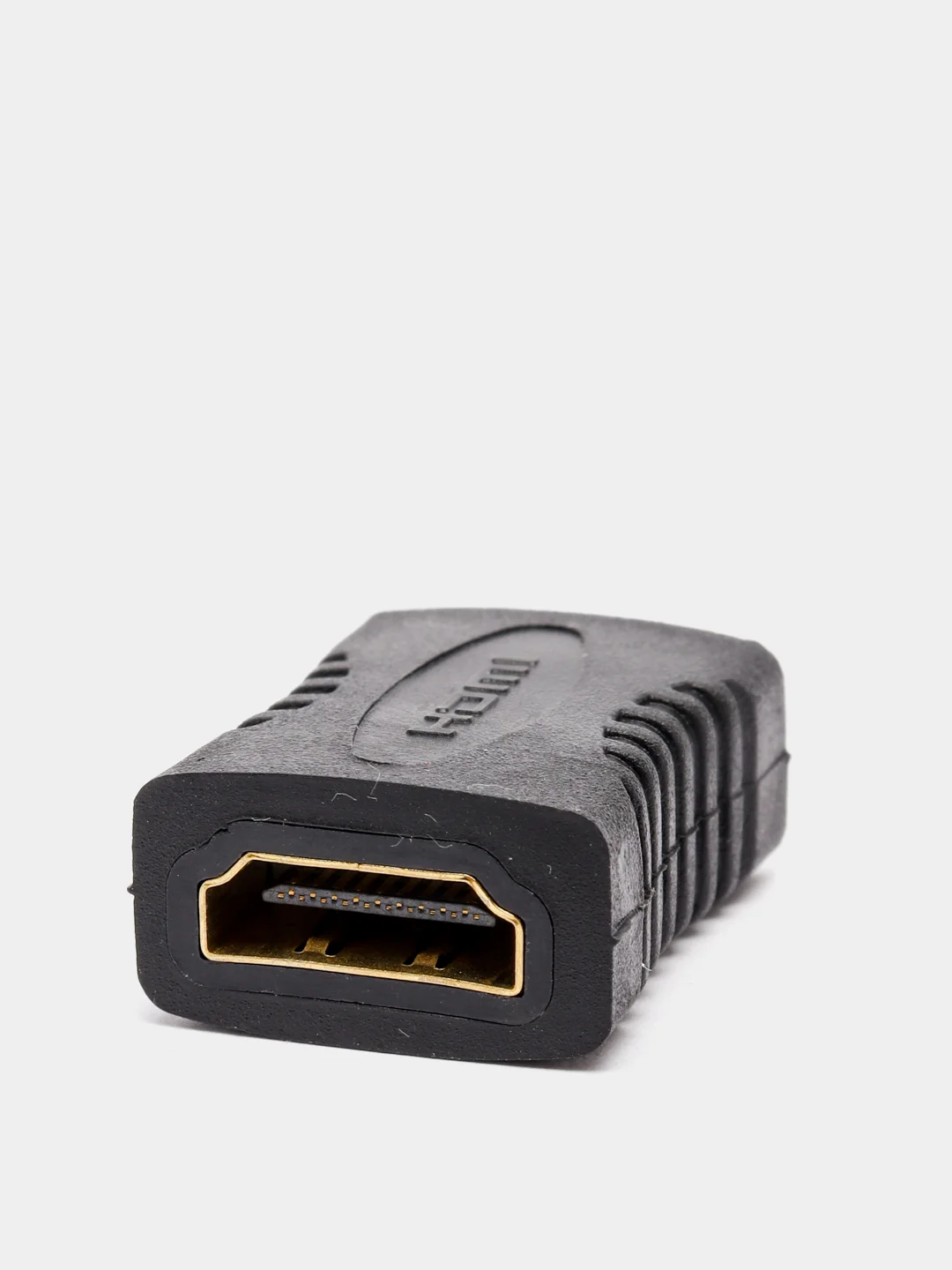 Черный адаптер переходник HDMI "мама-мама"
