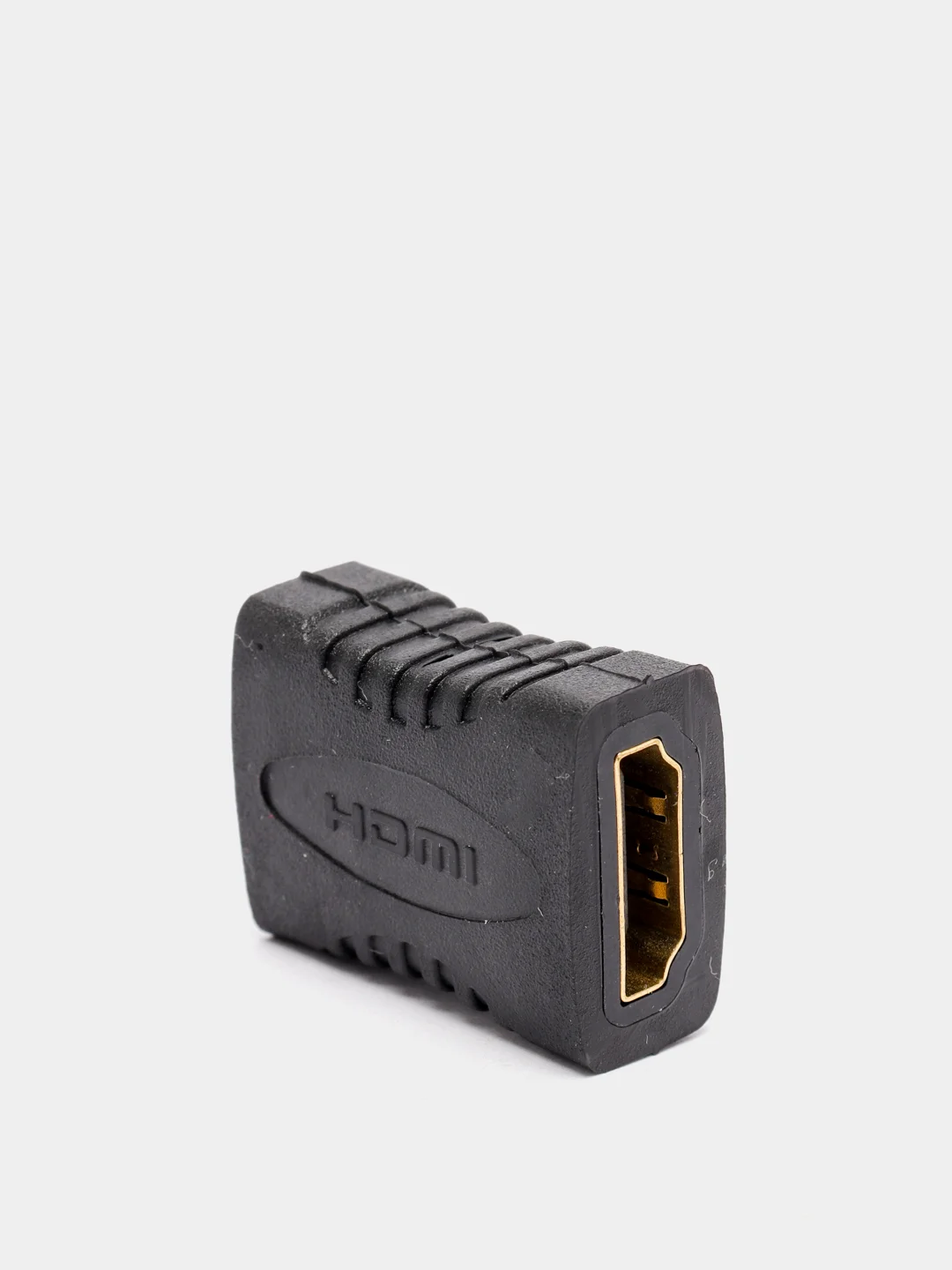 Черный адаптер переходник HDMI "мама-мама"