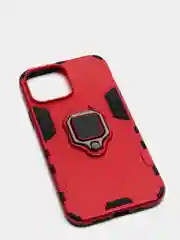 Красный чехол противоударный с кольцом-держателем на Apple iPhone 13 Pro Max (Айфон 13 Про Макс)