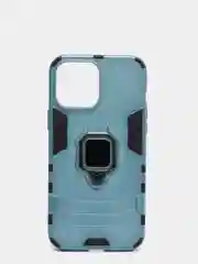 Синий меланж чехол противоударный с кольцом-держателем на Apple iPhone 13 Pro Max (Айфон 13 Про Макс)