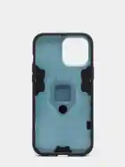 Синий меланж чехол противоударный с кольцом-держателем на Apple iPhone 13 Pro Max (Айфон 13 Про Макс)