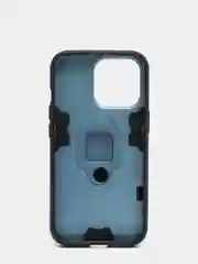 Синий меланж чехол противоударный с кольцом-держателем на Apple iPhone 13 Pro (Айфон 13 Про)