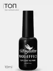 Топ без липкого слоя Maxi-Effect с супер блеском Top Coat No Wipe, 10 мл