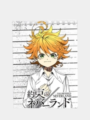 Блокнот по аниме "Yakusoku no Neverland" (Обещанный Неверленд) с обложкой из картона