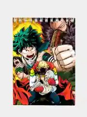 Блокнот по аниме "Boku no Hero Academia" (Моя геройская академия) с обложкой из картона