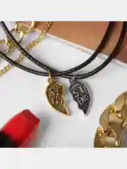 Золотой парные кулоны для лучших друзей/подруг BEST FRIEND, 3 вида