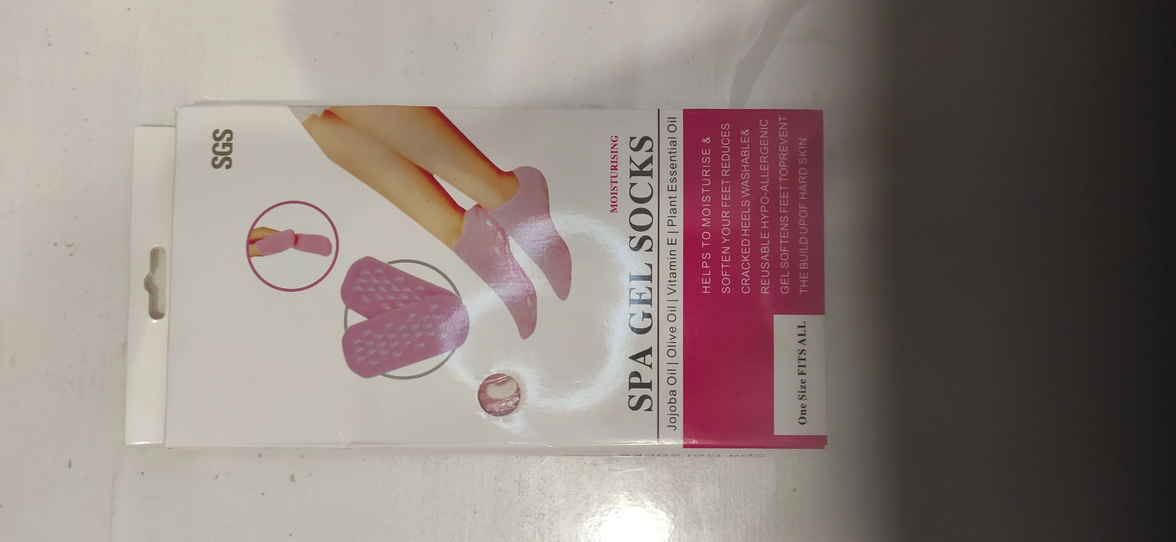Увлажняющие гелевые носки spa gel socks