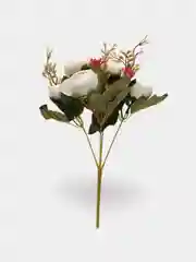 Белый искусственные цветы: камелии, пионы, букет