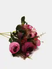 Тёмно-розовый искусственные цветы: камелии, пионы, букет