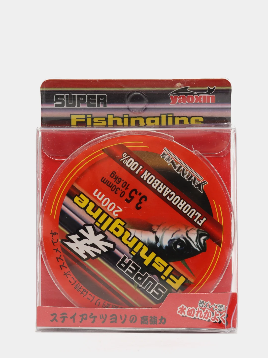 Леска флюорокарбоновая (fluorocarbon), покрытие из флюорокарбона, прозрачная, нить