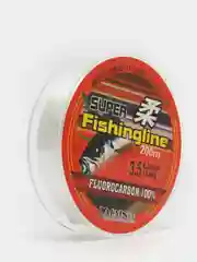 Леска флюорокарбоновая (fluorocarbon), покрытие из флюорокарбона, прозрачная, нить