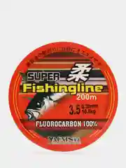 Леска флюорокарбоновая (fluorocarbon), покрытие из флюорокарбона, прозрачная, нить
