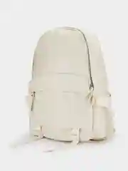 Бежевый рюкзак из искусственной кожи