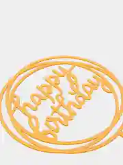 Коричневый топпер на торт "С днём рождения", "Happy Birthday", "Love"