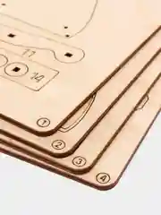 Деревянный конструктор EcoPazl "Беретта М9"/ 3D конструктор/ Сборная модель