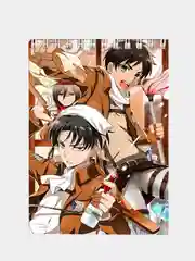 Блокнот по аниме "Attack on titan" (Атака титанов) с обложкой из плотного картона