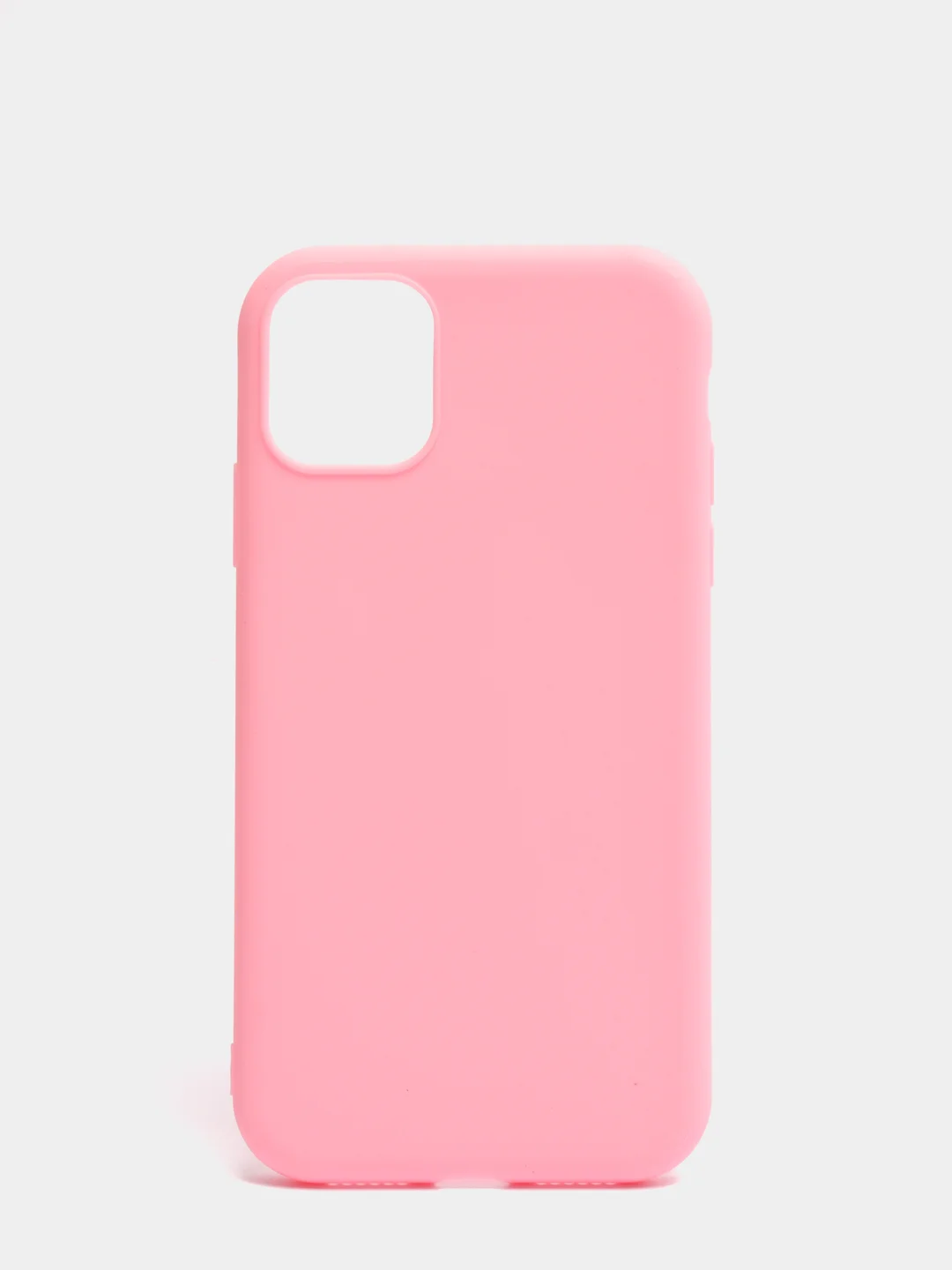 Розовый чехол на iPhone 7/8, Xr, 11, 12, силиконовый матовый, 5 цветов