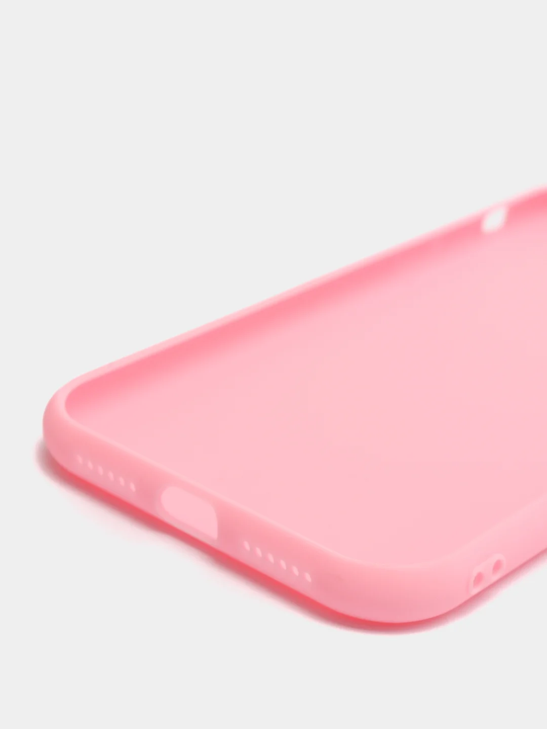 Розовый чехол на iPhone 7/8, Xr, 11, 12, силиконовый матовый, 5 цветов