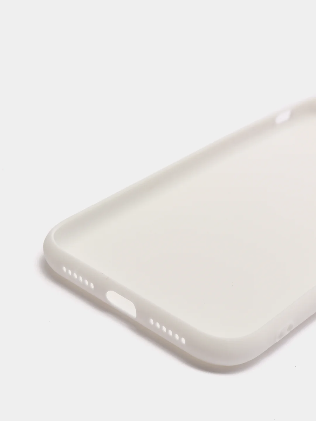 Белый чехол на iPhone 7/8, Xr, 11, 12, силиконовый матовый, 5 цветов