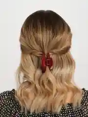 Красный краб для волос