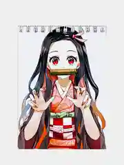 Блокнот по мотивам аниме "Клинок, рассекающий демонов" (Demon Slayer)