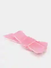 Розовый бантик бархатный на зажиме для девочки, 2 штуки
