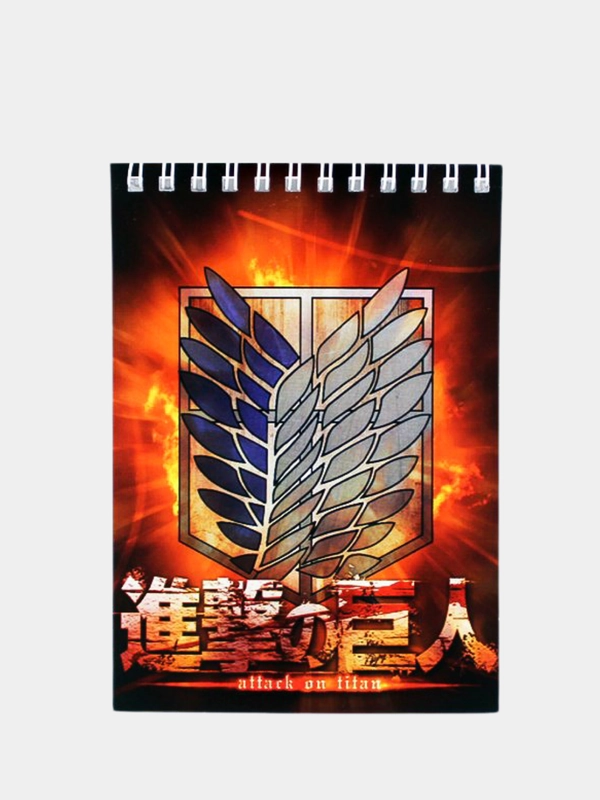 Блокнот по мотивам аниме Attack on titan (Атака титанов)