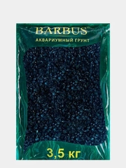 Грунт для аквариума Кварц черный BARBUS, каменная крошка, 5-10 мм, 3.5 кг
