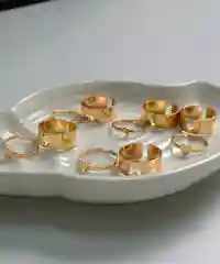 Черный парные кольца