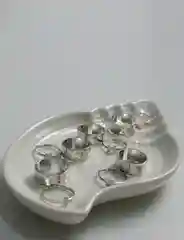 Черный парные кольца