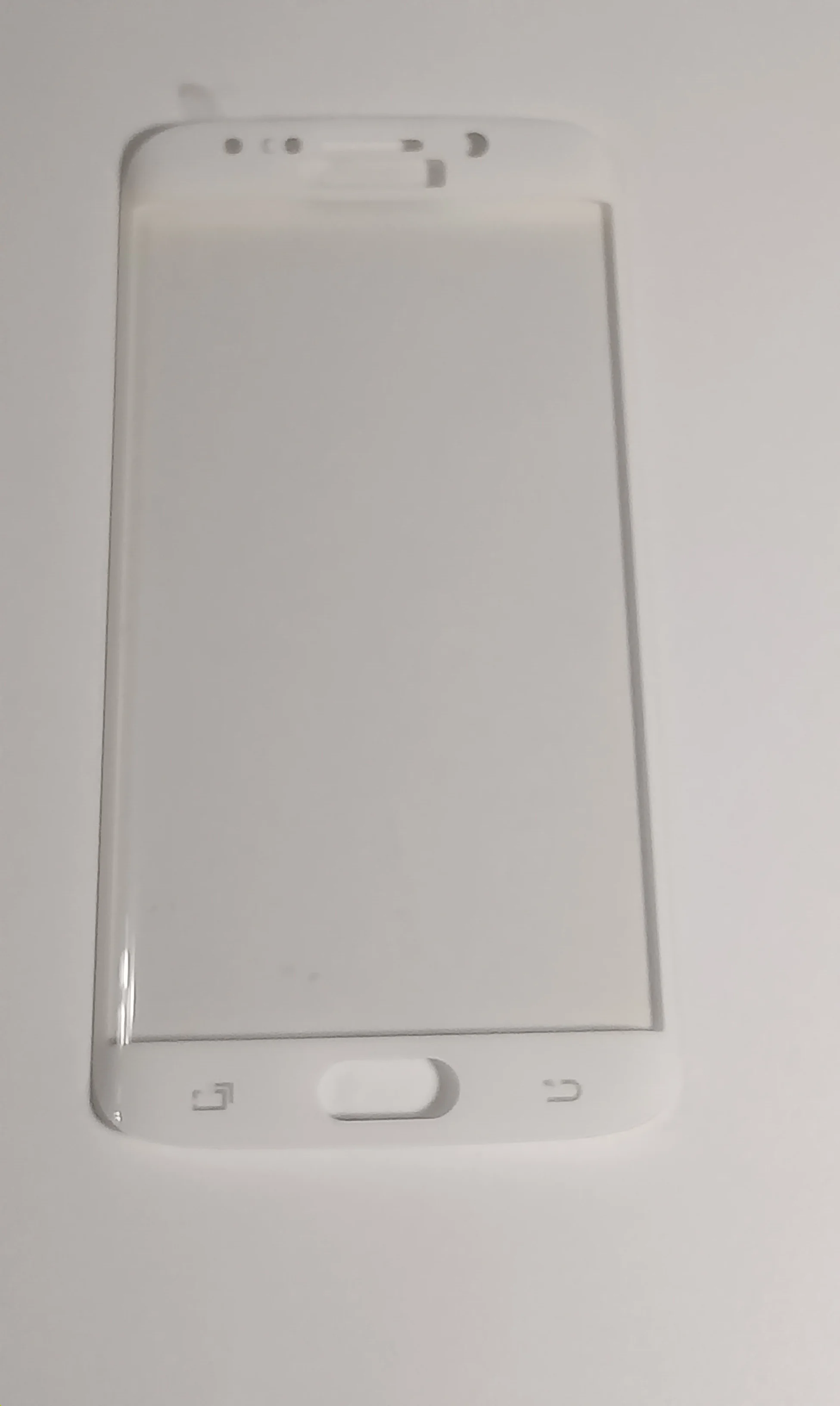 Белый защитная стекло Samsung S6 EDGE PLUS, клей по краям