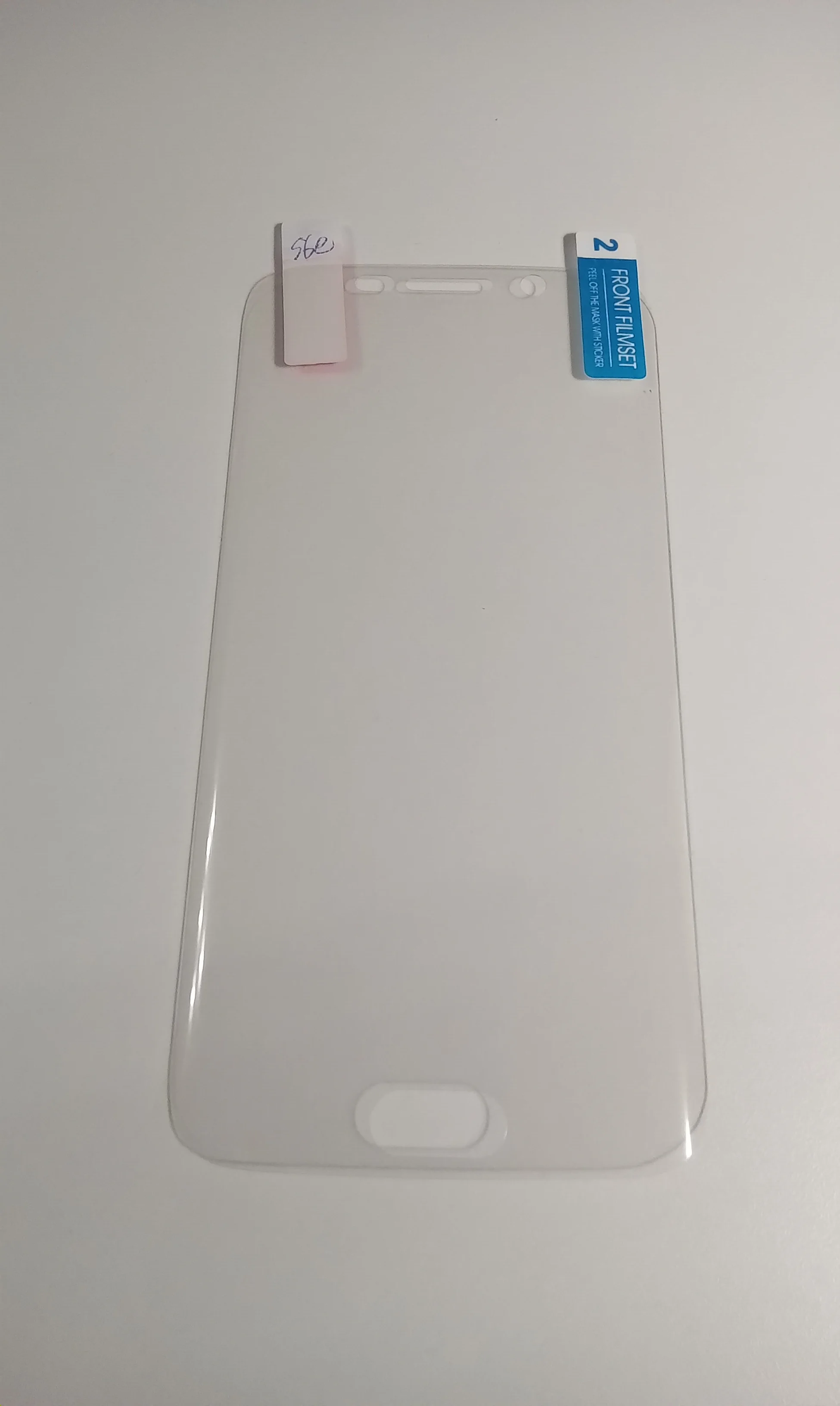 Прозрачный защитная стекло Samsung S6 EDGE PLUS, клей по краям