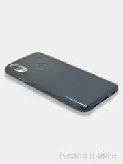 Угольный чехол блестящий Honor 9X, Huawei P Smart Z накладка с блёстками
